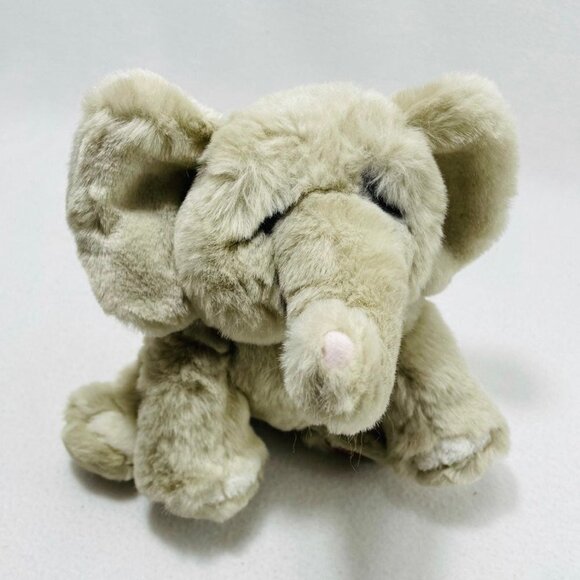 Applause Lou Rankin Elephant Plush 10” Hoover Gray Realistic Sad Eyes Safari Toy - Picture 2 of 10